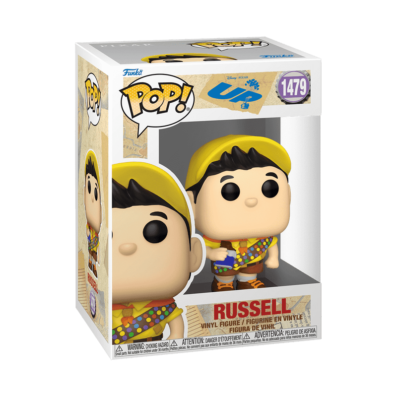 Funko POP! Up - Russell with Chocolate Bar Vinyl Figure 1479 - DelsBricks Toys & CollectiblesPOP! VinylDelsBricks Toys & CollectiblesShumi Toys & Gifts