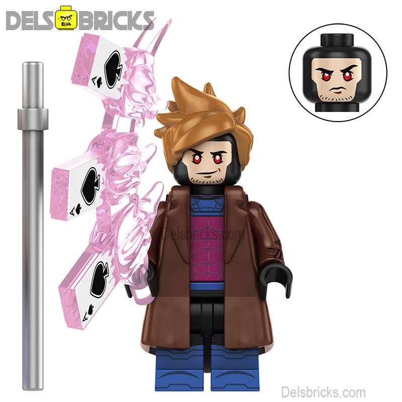 Gambit From X - Men '97 Lego Minifigures Best custom toys S2 - DelsBricks MinifiguresMinifiguresDelsBricks MinifiguresDelsbricks