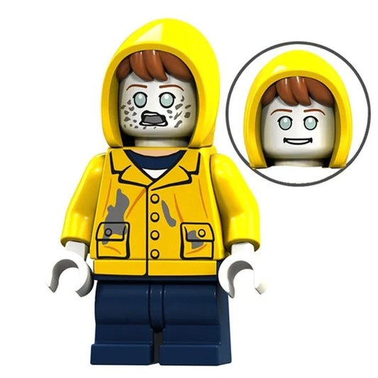 Georgie - Stephen Kings IT Lego Minifigures Custom Horror Toys - DelsBricks MinifiguresLego Horror MinifiguresDelsBricks MinifiguresDelsbricks.com