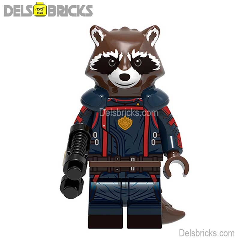 Rocket Raccoon Guardians of the Galaxy lego Minifigures Custom Toys