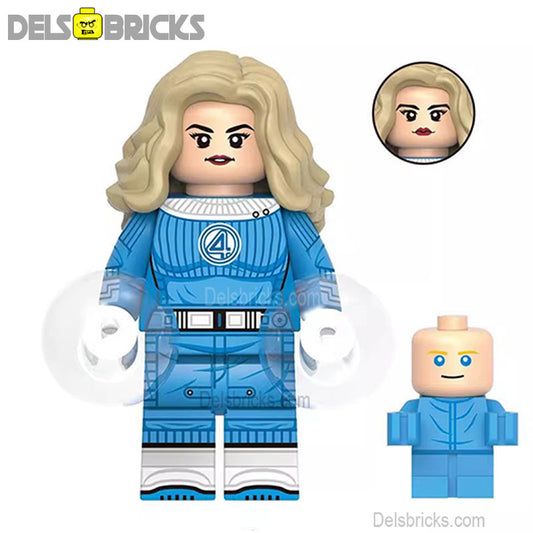 Fantastic Four Sue Storm Invisble Woman Lego Minifigures Custom Toys 4