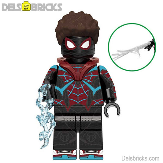 Spider-Man Miles Morales Evolved Suit  Lego Minifigures Custom Toys