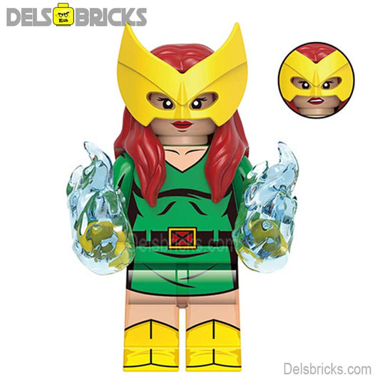 Jean Grey From X-Men '97 green suit Lego Minifigures custom toys