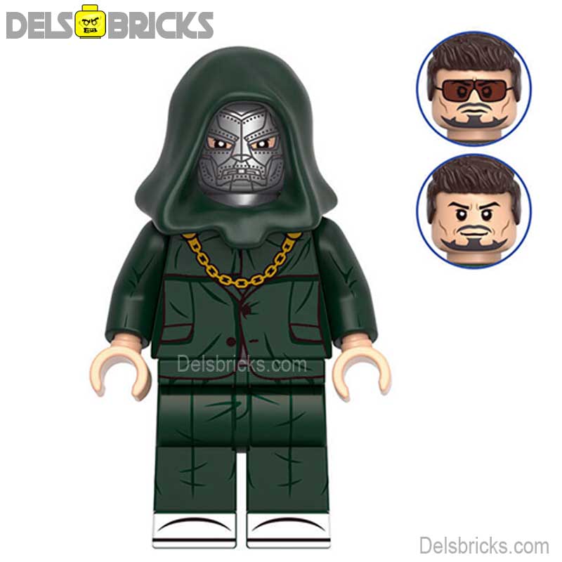 Dr Doom Robert Downet Jr NEW Version lego Minifigures Custom Toys