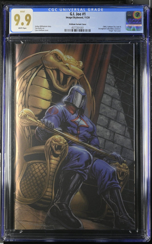 💎G.I. Joe 1 Tyler Kirkham Virgin Foil Exclusive CGC 9.9 - DelsBricks Toys & CollectiblesComic BookDelsBricks Toys & Collectibles412 Comics