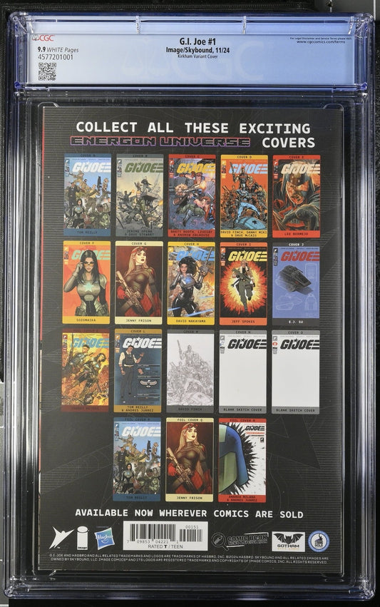 💎G.I. Joe 1 Tyler Kirkham Virgin Foil Exclusive CGC 9.9 - DelsBricks Toys & CollectiblesComic BookDelsBricks Toys & Collectibles412 Comics