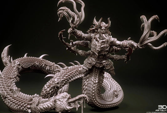 Giant Snake by 3DArtGuy 28/32mm scale, 50mm or 100mm, Miniature War Gaming Figure - DelsBricks Toys & CollectiblesResin Printed MiniatureDelsBricks Toys & CollectiblesMega Diamonds & Schwartzreiter Mini Forge