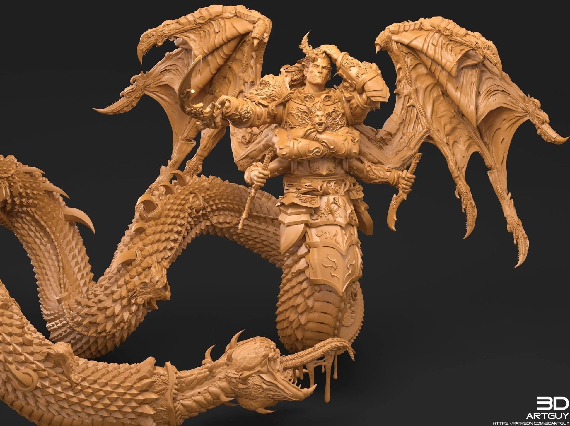 Giant Snake by 3DArtGuy 28/32mm scale, 50mm or 100mm, Miniature War Gaming Figure - DelsBricks Toys & CollectiblesResin Printed MiniatureDelsBricks Toys & CollectiblesMega Diamonds & Schwartzreiter Mini Forge