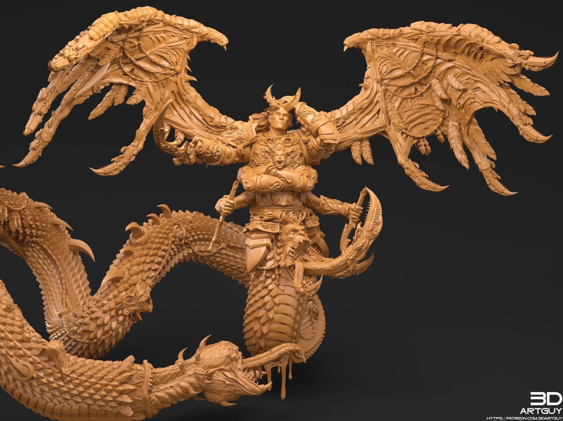 Giant Snake by 3DArtGuy 28/32mm scale, 50mm or 100mm, Miniature War Gaming Figure - DelsBricks Toys & CollectiblesResin Printed MiniatureDelsBricks Toys & CollectiblesMega Diamonds & Schwartzreiter Mini Forge