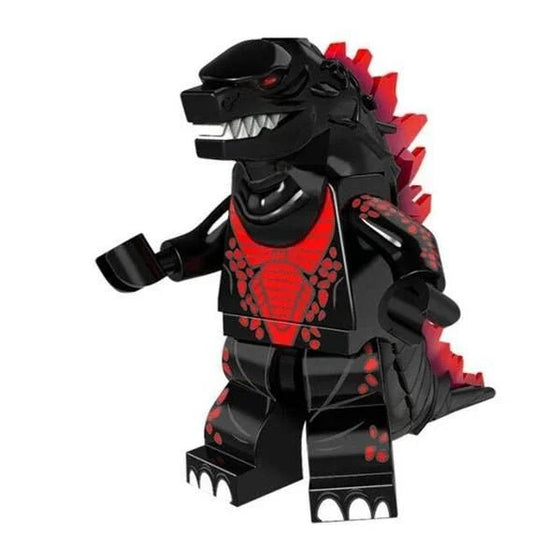 Godzilla Black Kaiju Lego Minifigures Custom Toys - DelsBricks MinifiguresLego Horror MinifiguresDelsBricks MinifiguresDelsbricks.com