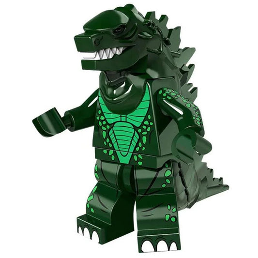 Godzilla Green Kaiju Lego Minifigures Custom Toys - DelsBricks MinifiguresLego Horror MinifiguresDelsBricks MinifiguresDelsbricks.com
