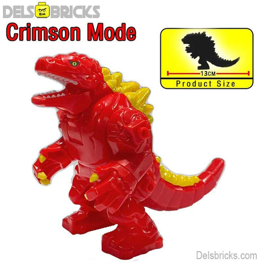 Godzilla Red Minifigures Big Size Kaiju Monsters - DelsBricks MinifiguresLego Horror MinifiguresDelsBricks MinifiguresDelsbricks.com