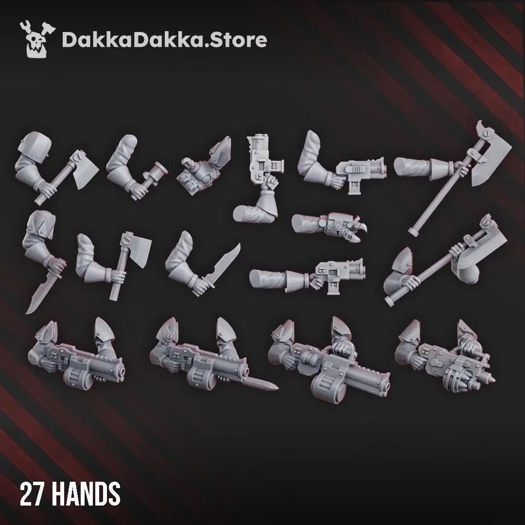 Gorggrot Tactic Squad by DakkaDakka 28mm Heroic Scale Miniature, 29mm tall, 10 Units - DelsBricks Toys & CollectiblesResin Printed MiniatureDelsBricks Toys & CollectiblesMega Diamonds & Schwartzreiter Mini Forge