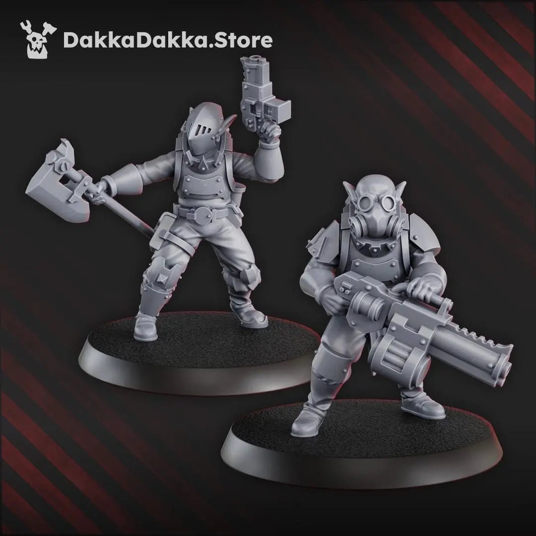 Gorggrot Tactic Squad by DakkaDakka 28mm Heroic Scale Miniature, 29mm tall, 10 Units - DelsBricks Toys & CollectiblesResin Printed MiniatureDelsBricks Toys & CollectiblesMega Diamonds & Schwartzreiter Mini Forge