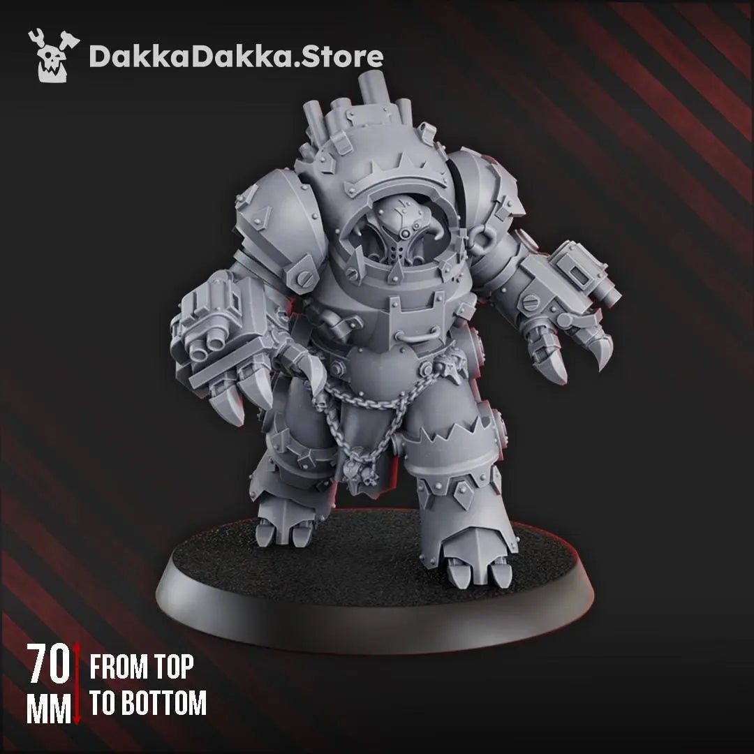 Gorgwork Mechdread by DakkaDakka 28mm Heroic Scale Miniature, 70mm tall - DelsBricks Toys & CollectiblesResin Printed MiniatureDelsBricks Toys & CollectiblesMega Diamonds & Schwartzreiter Mini Forge