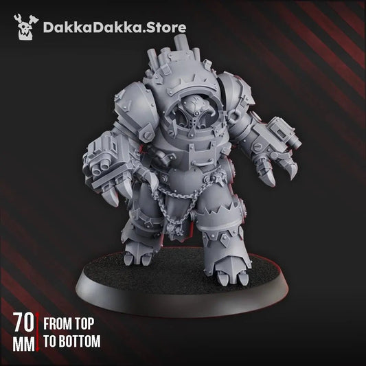 Gorgwork Mechdread by DakkaDakka 28mm Heroic Scale Miniature, 70mm tall - DelsBricks Toys & CollectiblesResin Printed MiniatureDelsBricks Toys & CollectiblesMega Diamonds & Schwartzreiter Mini Forge