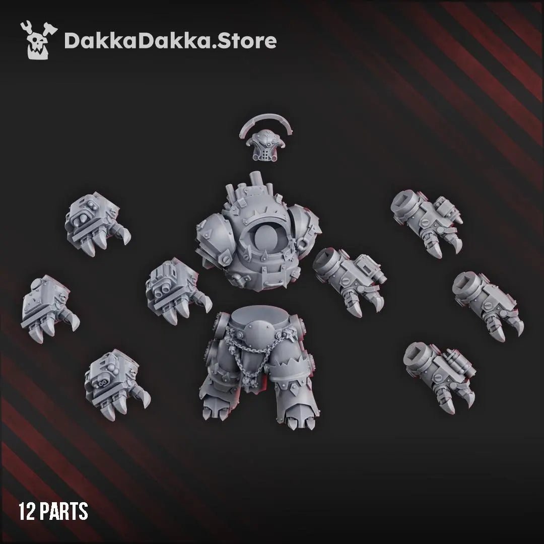 Gorgwork Mechdread by DakkaDakka 28mm Heroic Scale Miniature, 70mm tall - DelsBricks Toys & CollectiblesResin Printed MiniatureDelsBricks Toys & CollectiblesMega Diamonds & Schwartzreiter Mini Forge