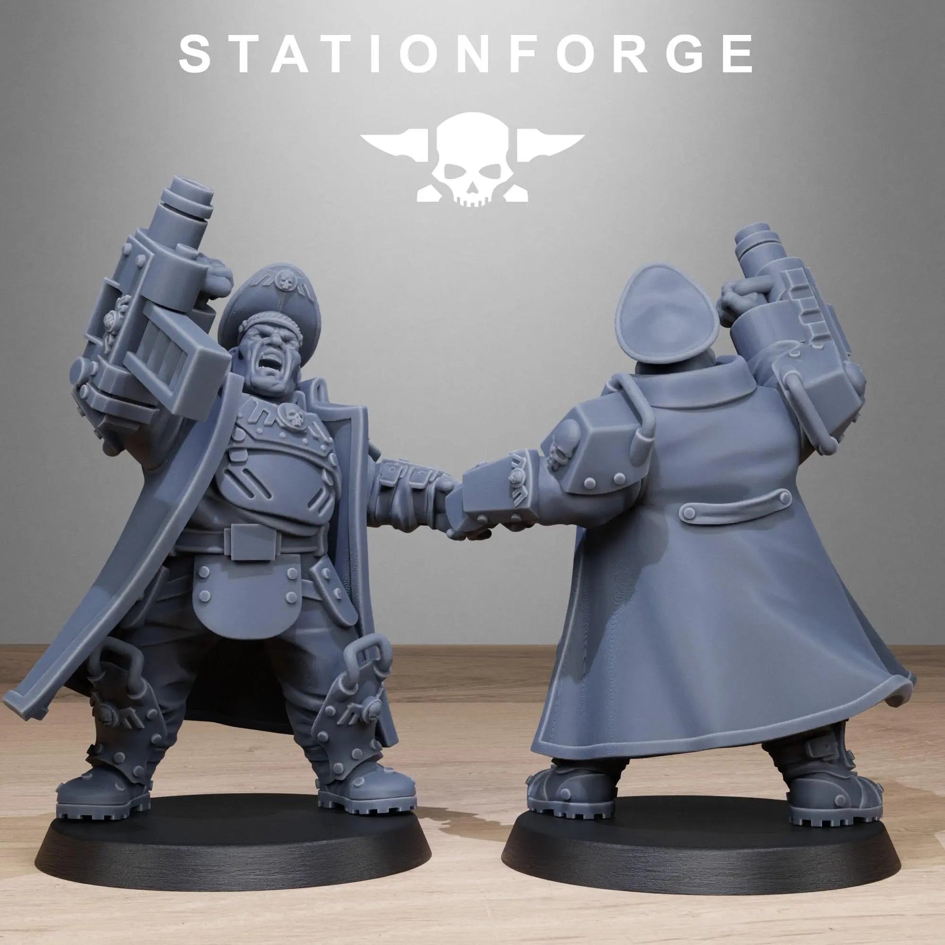 Grim Guard Armored Mutants by Station Forge 28/32mm Heroic Scale Miniature, 50mm tall, 10 Units, Proxy, Grimdark, Sci - Fi, OPR, Guard - DelsBricks Toys & CollectiblesResin Printed MiniatureDelsBricks Toys & CollectiblesMega Diamonds & Schwartzreiter Mini Forge