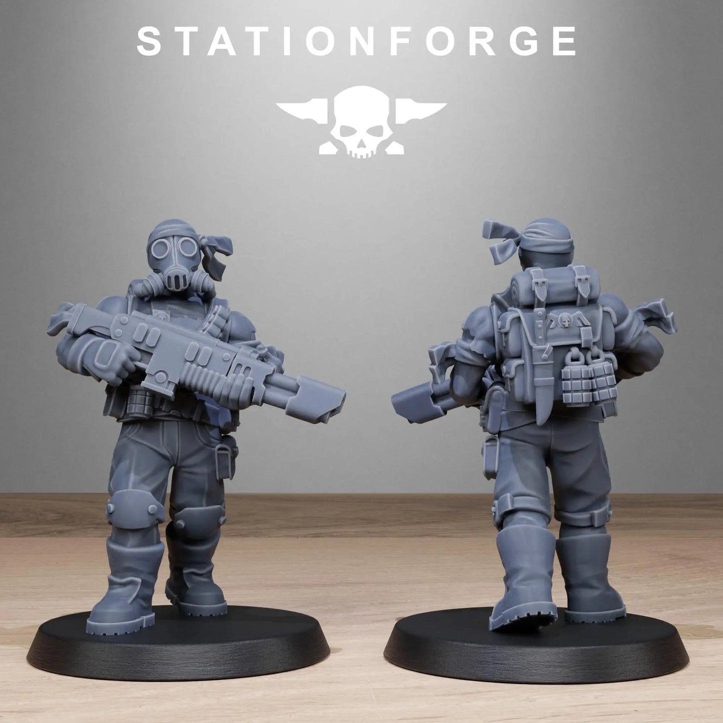 Grim Guard Jungle Fighters 2 by Station Forge 28mm Heroic Scale Miniature, 32mm tall, 10 Units, Proxy, Grimdark, Sci - Fi, OPR, Guard - DelsBricks Toys & CollectiblesResin Printed MiniatureDelsBricks Toys & CollectiblesMega Diamonds & Schwartzreiter Mini Forge