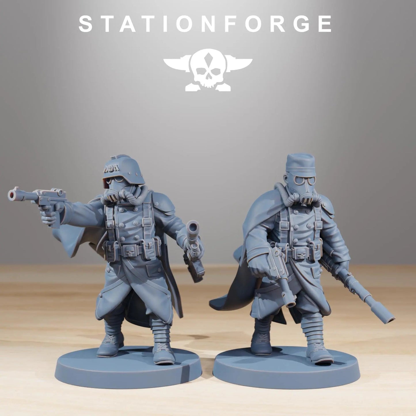 Grim Guard Marksman by Station Forge 28/32mm Heroic Scale Miniature, 32mm tall, 10 Units, Proxy, Grimdark, Sci - Fi, OPR, Guard - DelsBricks Toys & CollectiblesResin Printed MiniatureDelsBricks Toys & CollectiblesMega Diamonds & Schwartzreiter Mini Forge