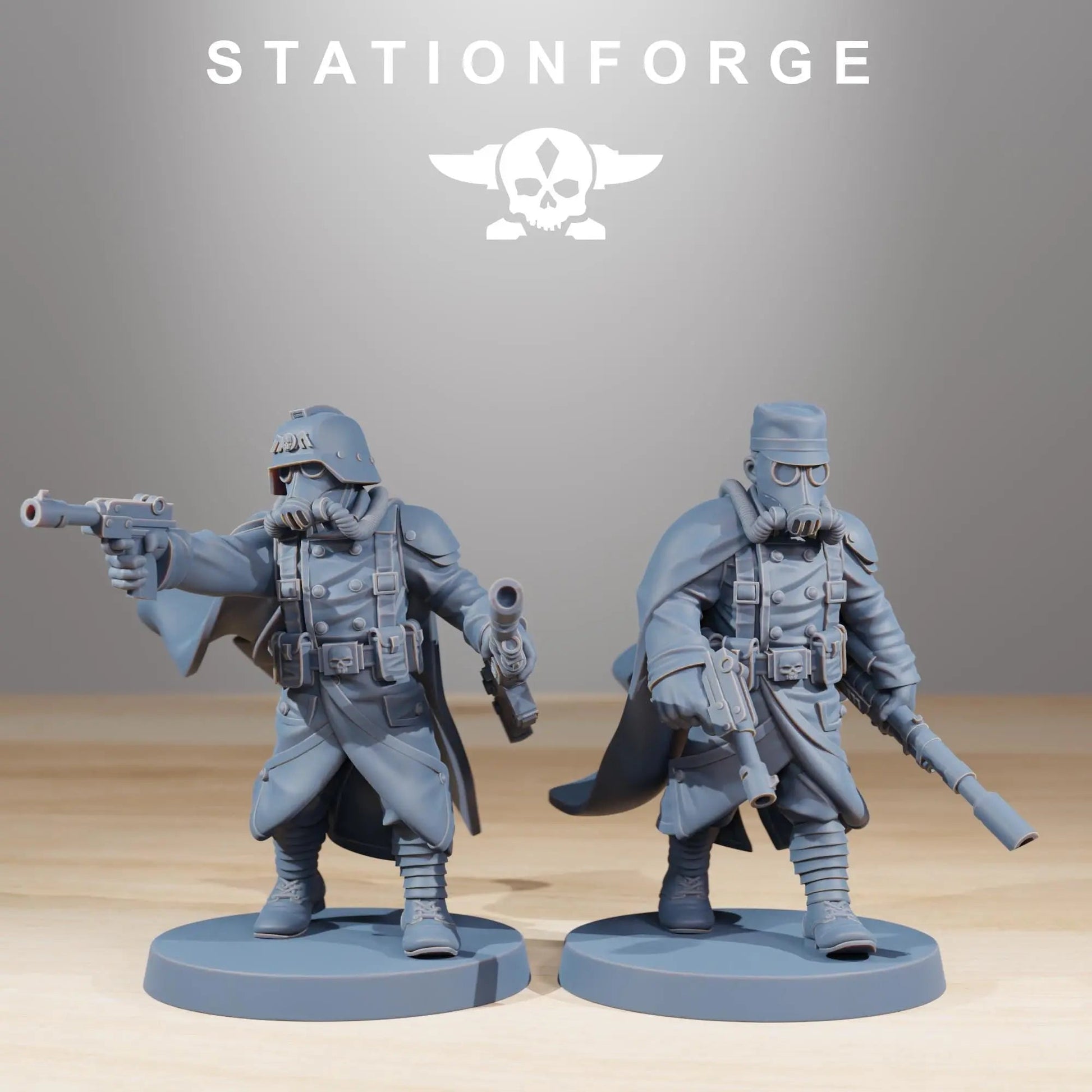 Grim Guard Marksman by Station Forge 28/32mm Heroic Scale Miniature, 32mm tall, 10 Units, Proxy, Grimdark, Sci - Fi, OPR, Guard - DelsBricks Toys & CollectiblesResin Printed MiniatureDelsBricks Toys & CollectiblesMega Diamonds & Schwartzreiter Mini Forge