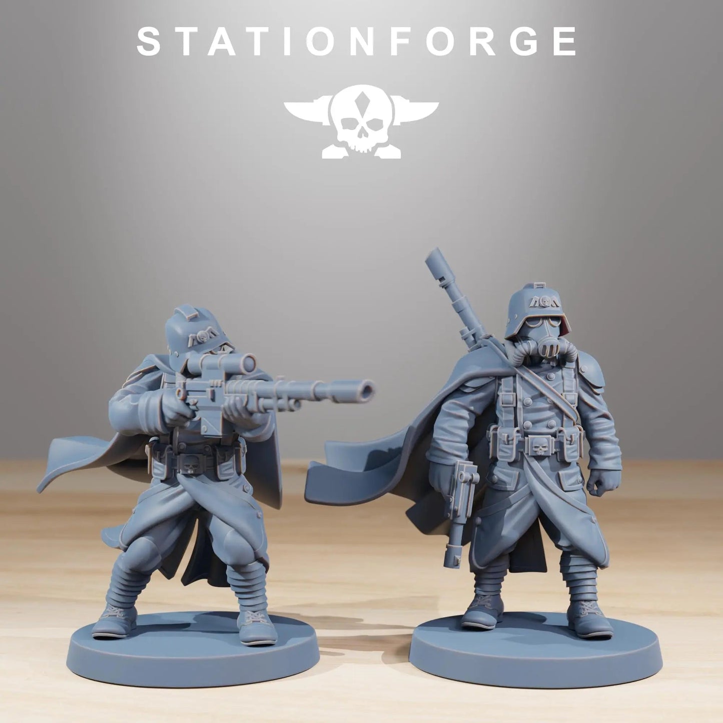 Grim Guard Marksman by Station Forge 28/32mm Heroic Scale Miniature, 32mm tall, 10 Units, Proxy, Grimdark, Sci - Fi, OPR, Guard - DelsBricks Toys & CollectiblesResin Printed MiniatureDelsBricks Toys & CollectiblesMega Diamonds & Schwartzreiter Mini Forge