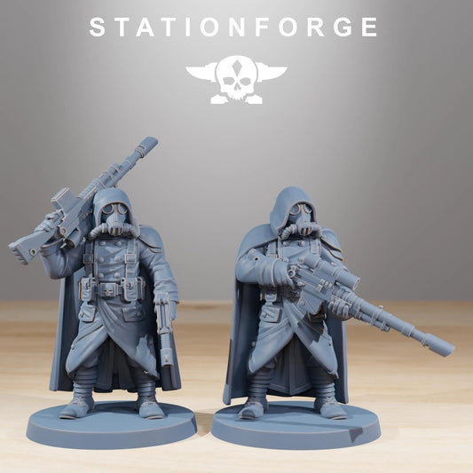 Grim Guard Marksman by Station Forge 28/32mm Heroic Scale Miniature, 32mm tall, 10 Units, Proxy, Grimdark, Sci - Fi, OPR, Guard - DelsBricks Toys & CollectiblesResin Printed MiniatureDelsBricks Toys & CollectiblesMega Diamonds & Schwartzreiter Mini Forge
