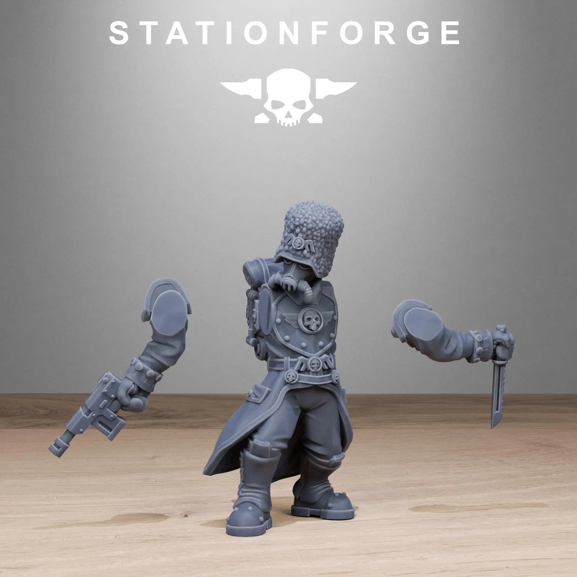 Grim Guard Royals by Station Forge 28/32mm Heroic Scale Miniature, 32mm tall, 10 Units - DelsBricks Toys & CollectiblesResin Printed MiniatureDelsBricks Toys & CollectiblesMega Diamonds & Schwartzreiter Mini Forge