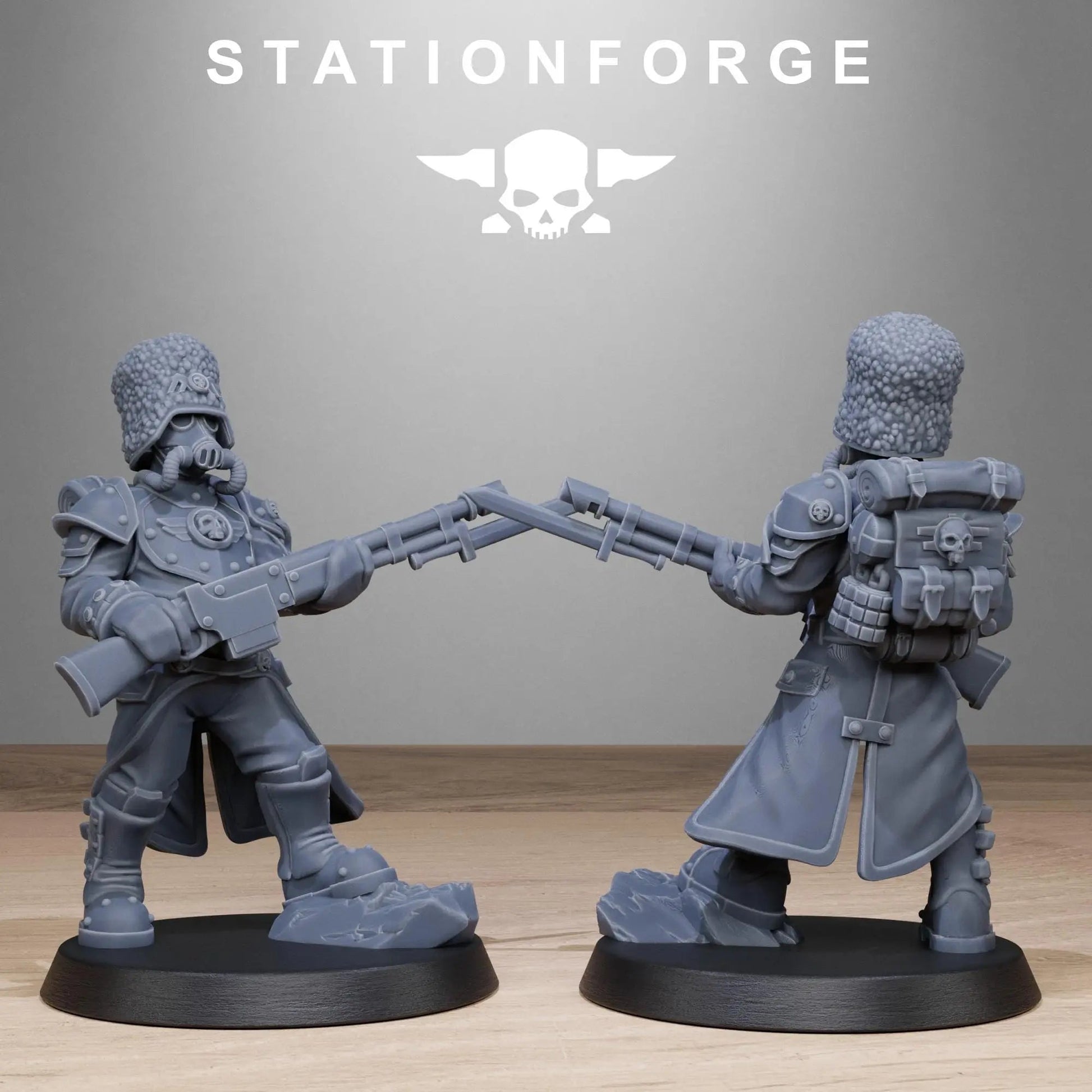 Grim Guard Royals by Station Forge 28/32mm Heroic Scale Miniature, 32mm tall, 10 Units - DelsBricks Toys & CollectiblesResin Printed MiniatureDelsBricks Toys & CollectiblesMega Diamonds & Schwartzreiter Mini Forge