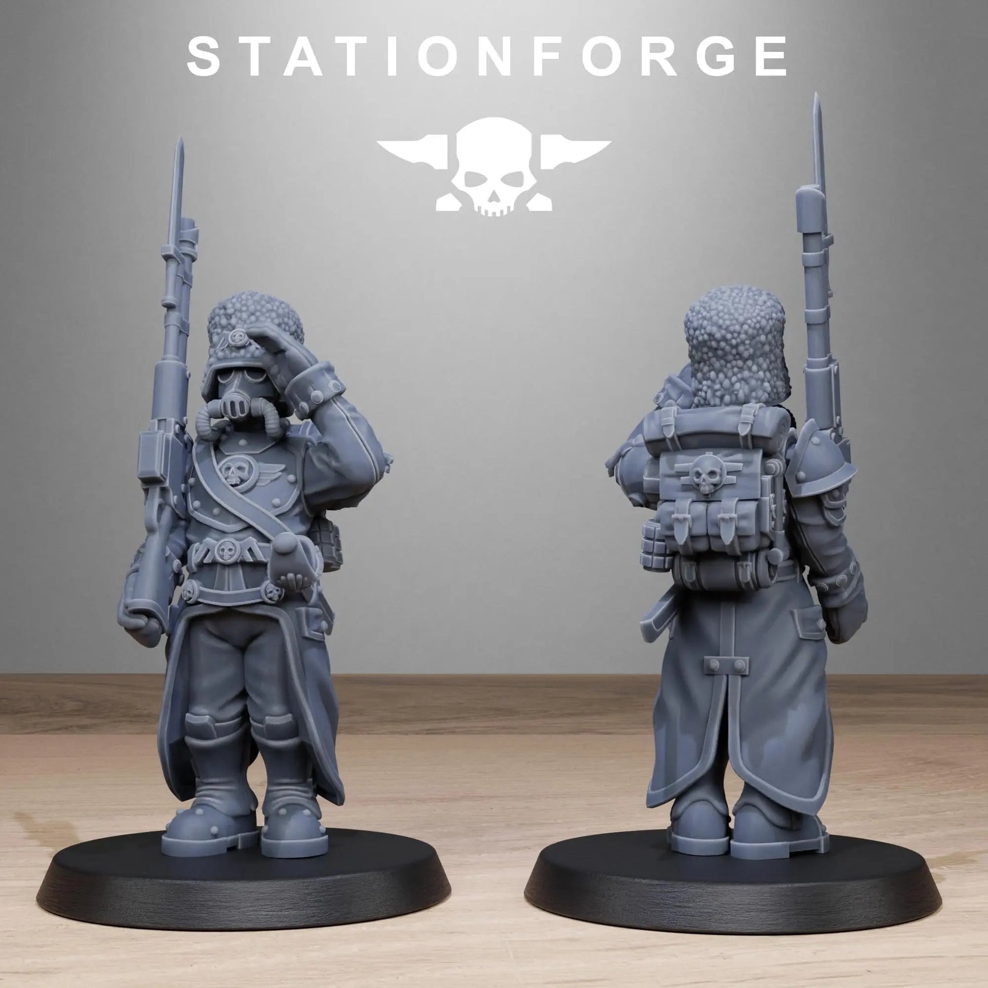 Grim Guard Royals by Station Forge 28/32mm Heroic Scale Miniature, 32mm tall, 10 Units - DelsBricks Toys & CollectiblesResin Printed MiniatureDelsBricks Toys & CollectiblesMega Diamonds & Schwartzreiter Mini Forge