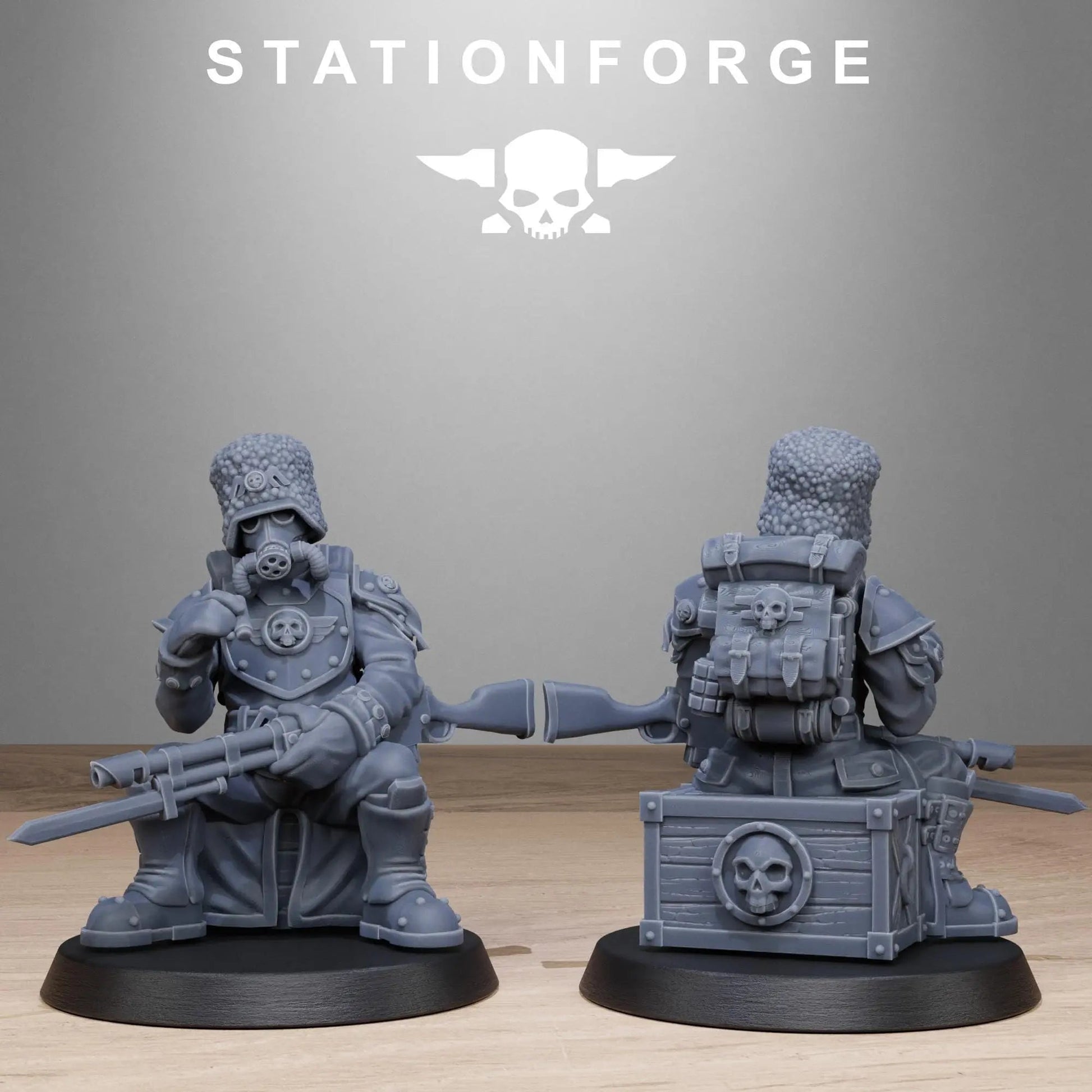 Grim Guard Royals by Station Forge 28/32mm Heroic Scale Miniature, 32mm tall, 10 Units - DelsBricks Toys & CollectiblesResin Printed MiniatureDelsBricks Toys & CollectiblesMega Diamonds & Schwartzreiter Mini Forge