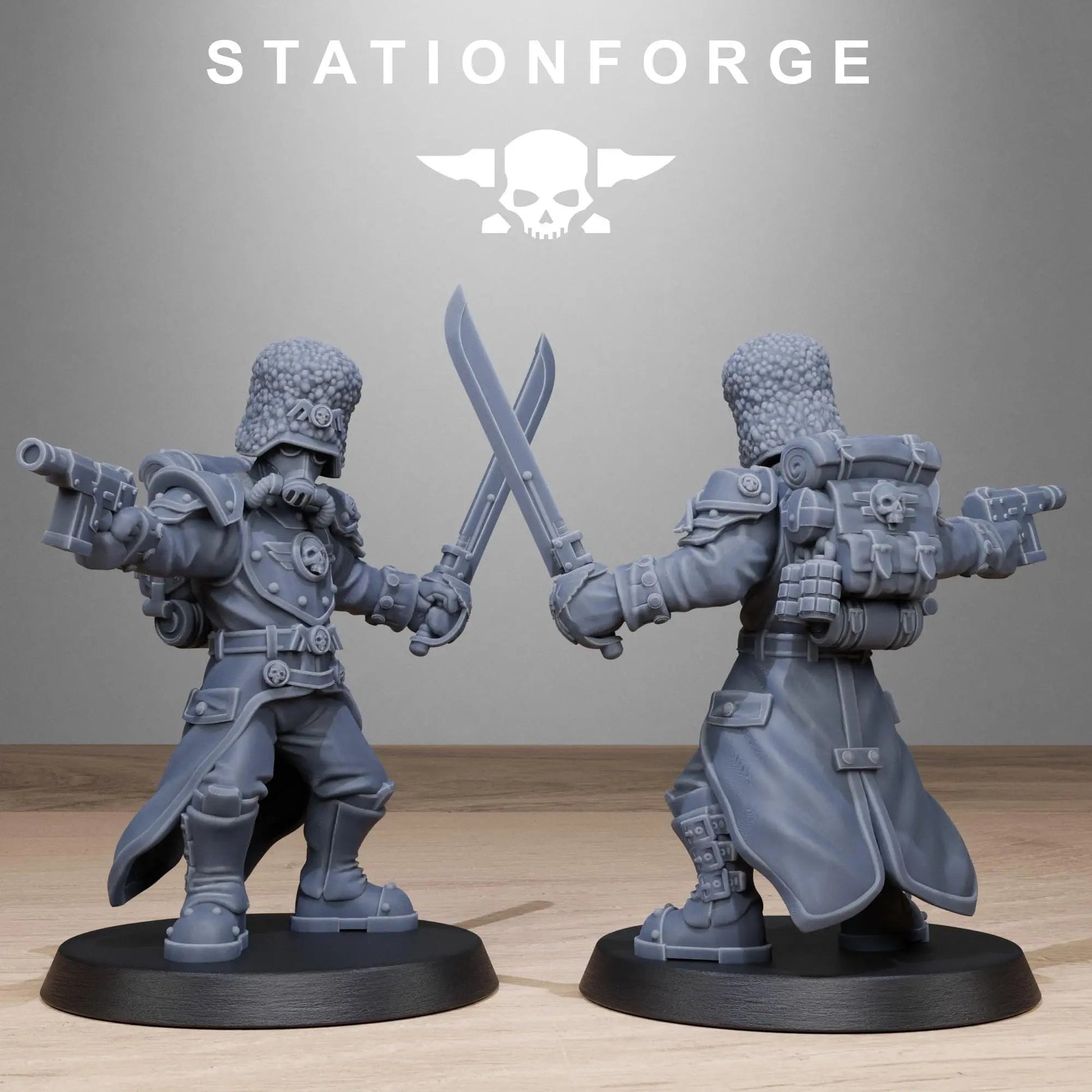 Grim Guard Royals by Station Forge 28/32mm Heroic Scale Miniature, 32mm tall, 10 Units - DelsBricks Toys & CollectiblesResin Printed MiniatureDelsBricks Toys & CollectiblesMega Diamonds & Schwartzreiter Mini Forge