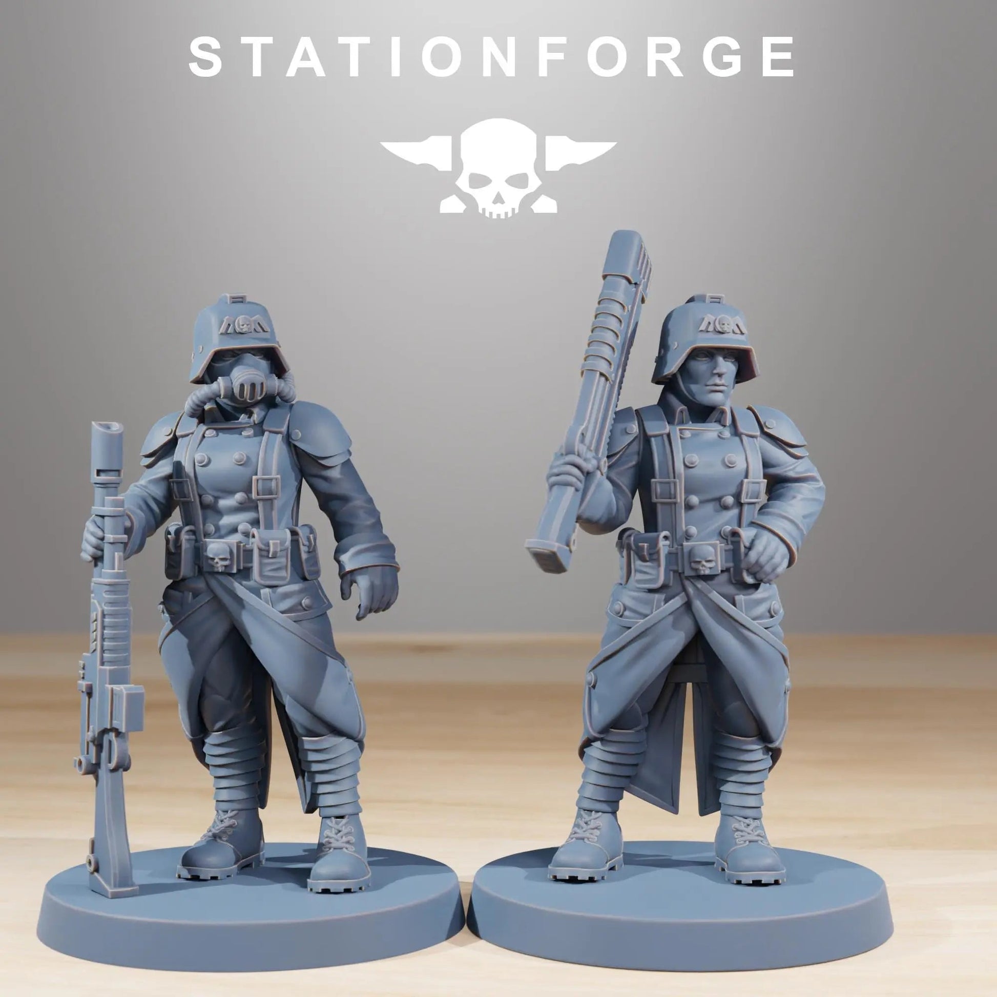 Grim Guard Sister of War by Station Forge – Resin Printed Grimdark Squad (28/32mm) - DelsBricks Toys & CollectiblesResin Printed MiniatureDelsBricks Toys & CollectiblesMega Diamonds & Schwartzreiter Mini Forge