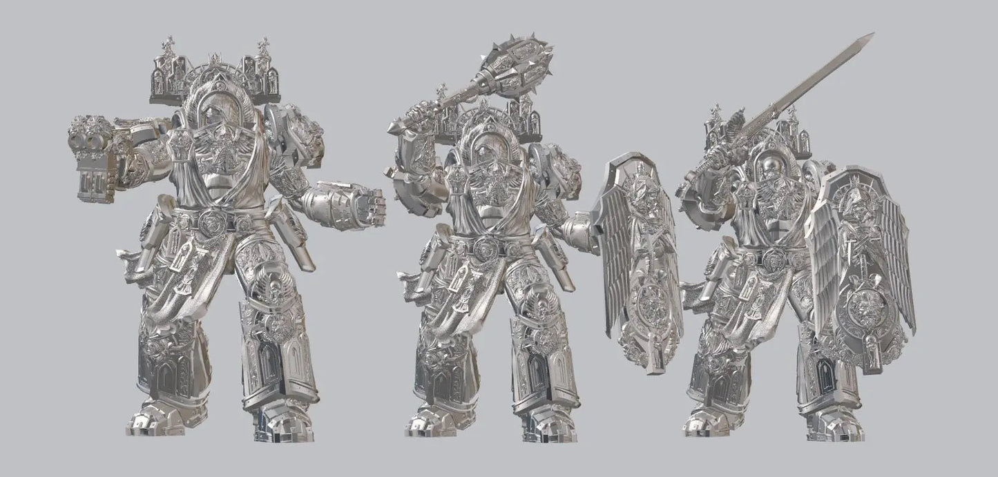 Grim Knight by 3DArtGuy 32mm scale, 50mm or 100mm, Miniature War Gaming Figure, Grim Dark, Proxy, Terminator, Death Wing, I, Angel - DelsBricks Toys & CollectiblesResin Printed MiniatureDelsBricks Toys & CollectiblesMega Diamonds & Schwartzreiter Mini Forge