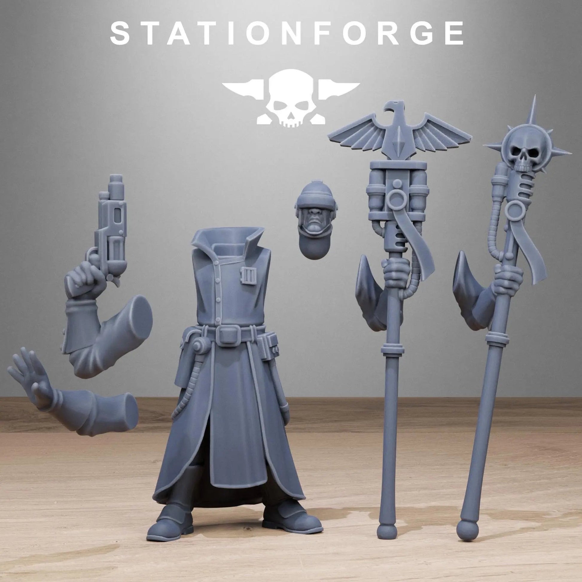 GrimCorp Seers by Station Forge 28/32mm Heroic Scale Miniature, 32mm tall, 10 Units - DelsBricks Toys & CollectiblesResin Printed MiniatureDelsBricks Toys & CollectiblesMega Diamonds & Schwartzreiter Mini Forge