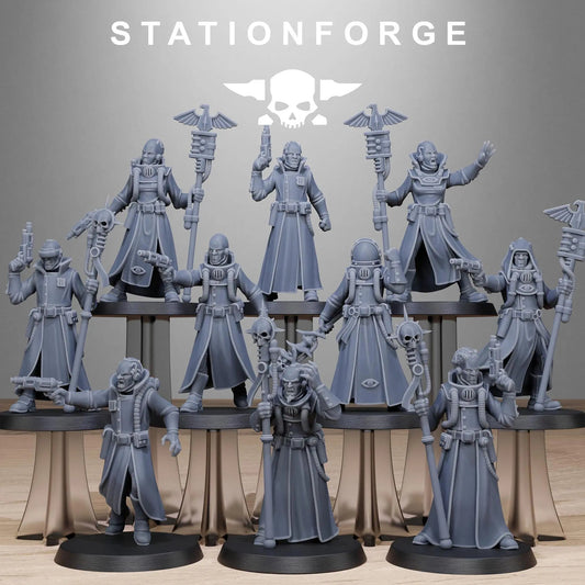 GrimCorp Seers by Station Forge 28/32mm Heroic Scale Miniature, 32mm tall, 10 Units - DelsBricks Toys & CollectiblesResin Printed MiniatureDelsBricks Toys & CollectiblesMega Diamonds & Schwartzreiter Mini Forge