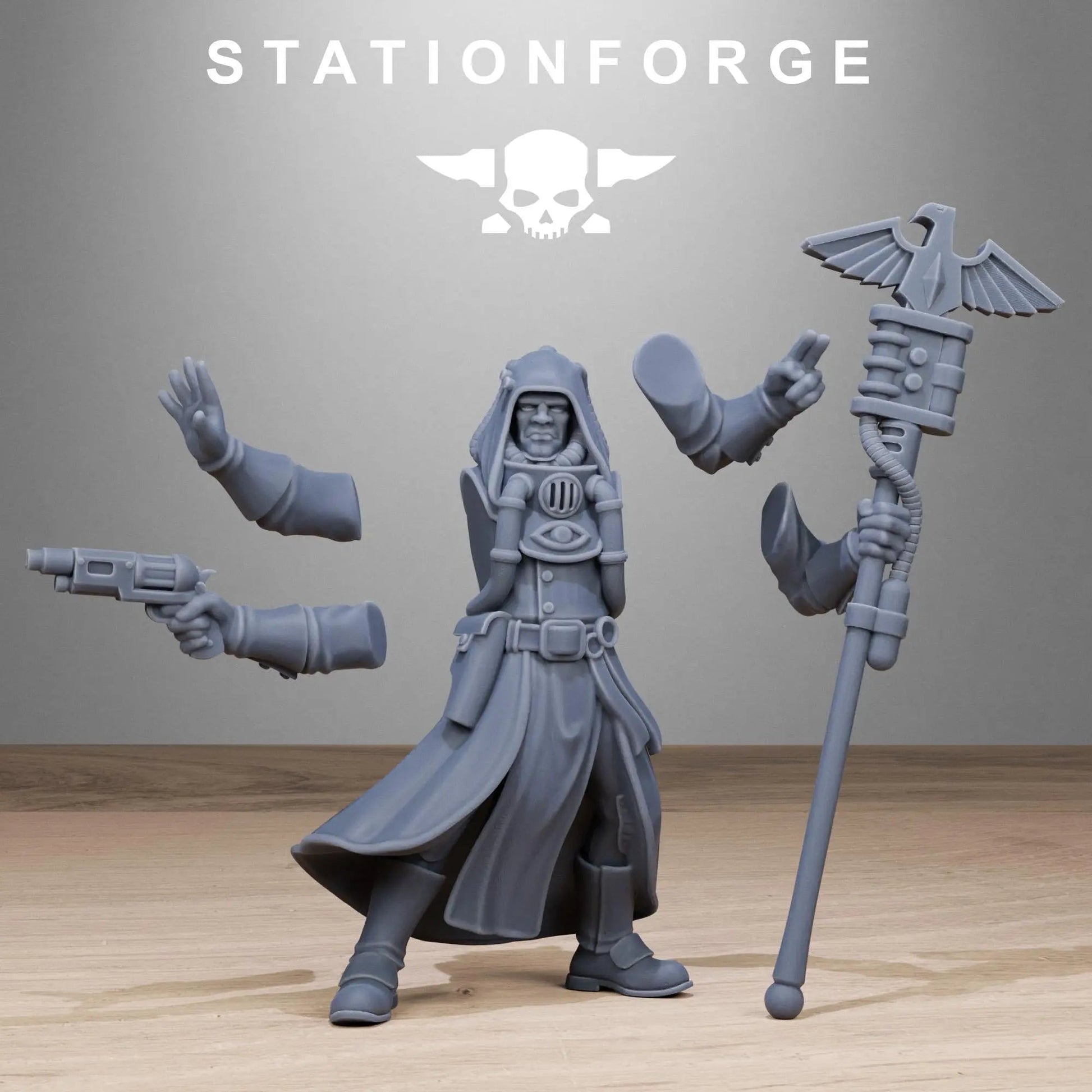 GrimCorp Seers by Station Forge 28/32mm Heroic Scale Miniature, 32mm tall, 10 Units - DelsBricks Toys & CollectiblesResin Printed MiniatureDelsBricks Toys & CollectiblesMega Diamonds & Schwartzreiter Mini Forge