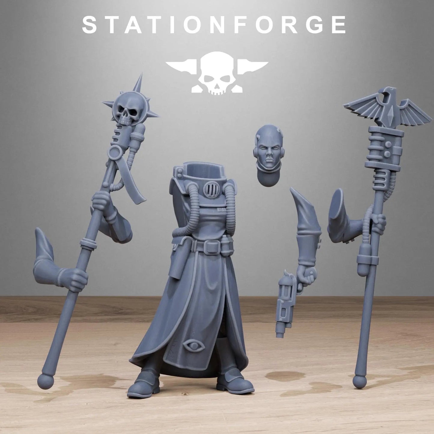 GrimCorp Seers by Station Forge 28/32mm Heroic Scale Miniature, 32mm tall, 10 Units - DelsBricks Toys & CollectiblesResin Printed MiniatureDelsBricks Toys & CollectiblesMega Diamonds & Schwartzreiter Mini Forge