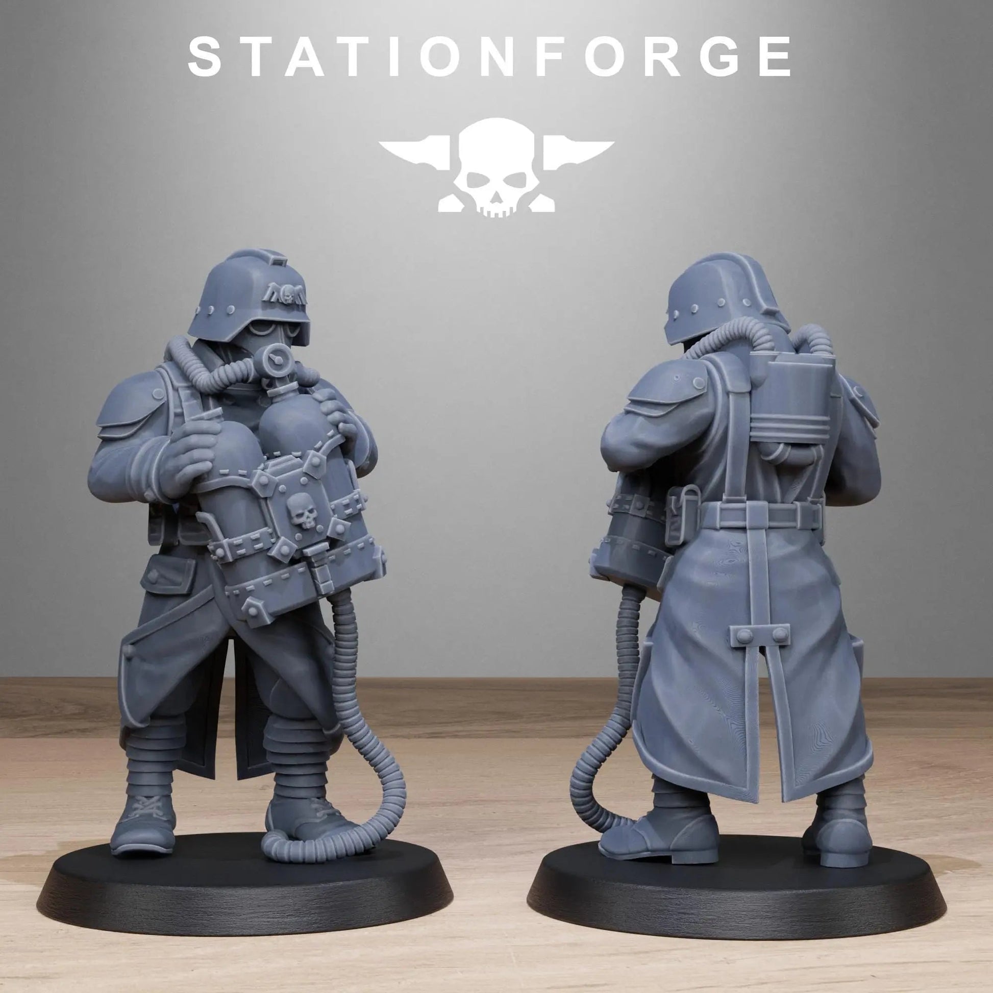 Grimguard Flamers by Station Forge 28/32mm Heroic Scale Miniature, 35mm tall, 10 Units - DelsBricks Toys & CollectiblesResin Printed MiniatureDelsBricks Toys & CollectiblesMega Diamonds & Schwartzreiter Mini Forge