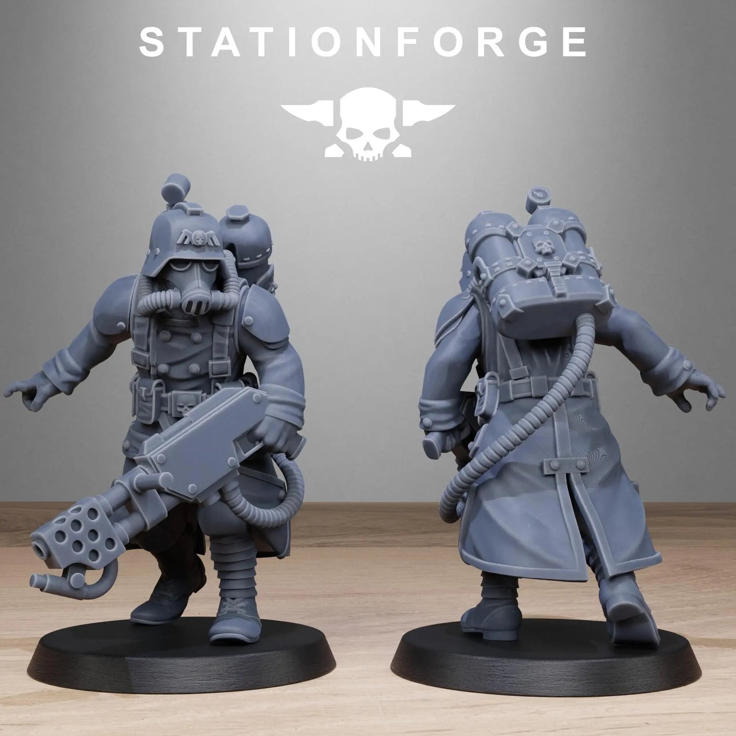 Grimguard Flamers by Station Forge 28/32mm Heroic Scale Miniature, 35mm tall, 10 Units - DelsBricks Toys & CollectiblesResin Printed MiniatureDelsBricks Toys & CollectiblesMega Diamonds & Schwartzreiter Mini Forge