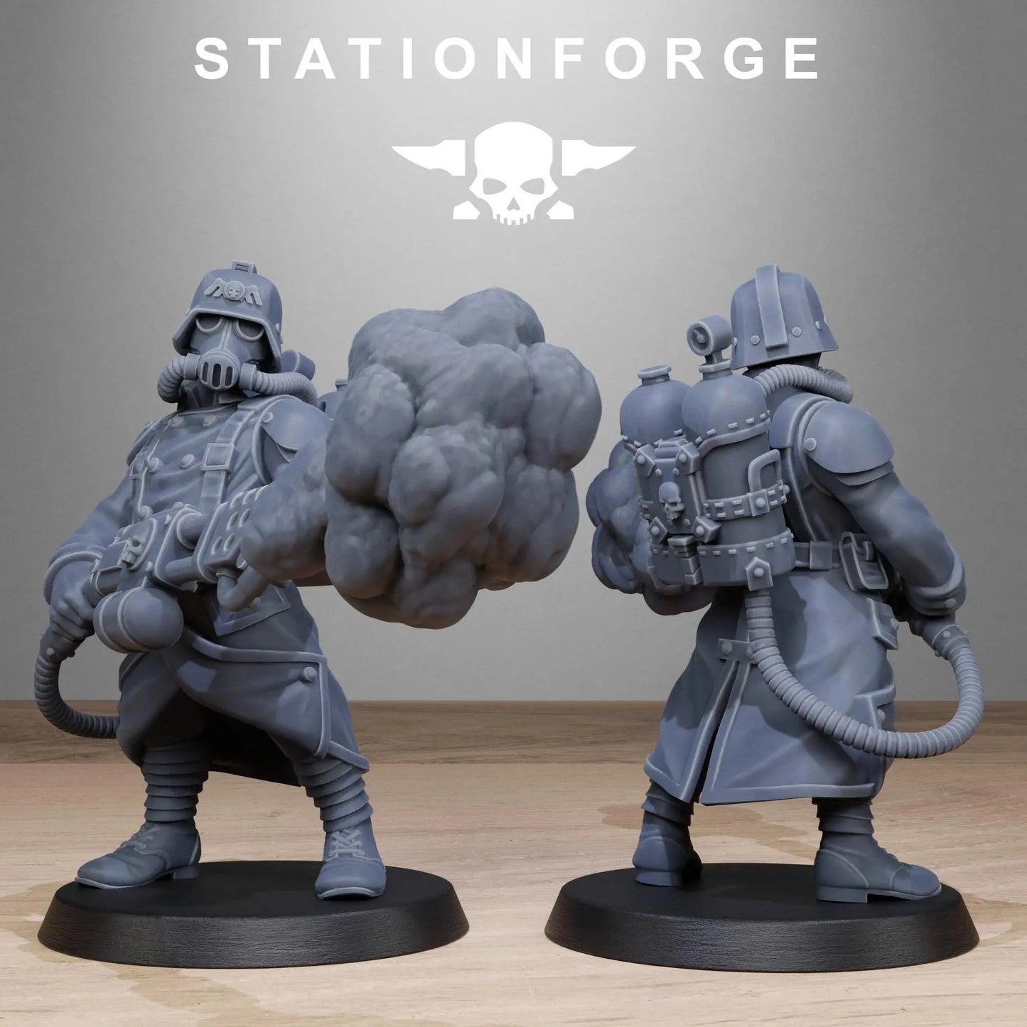 Grimguard Flamers by Station Forge 28/32mm Heroic Scale Miniature, 35mm tall, 10 Units - DelsBricks Toys & CollectiblesResin Printed MiniatureDelsBricks Toys & CollectiblesMega Diamonds & Schwartzreiter Mini Forge