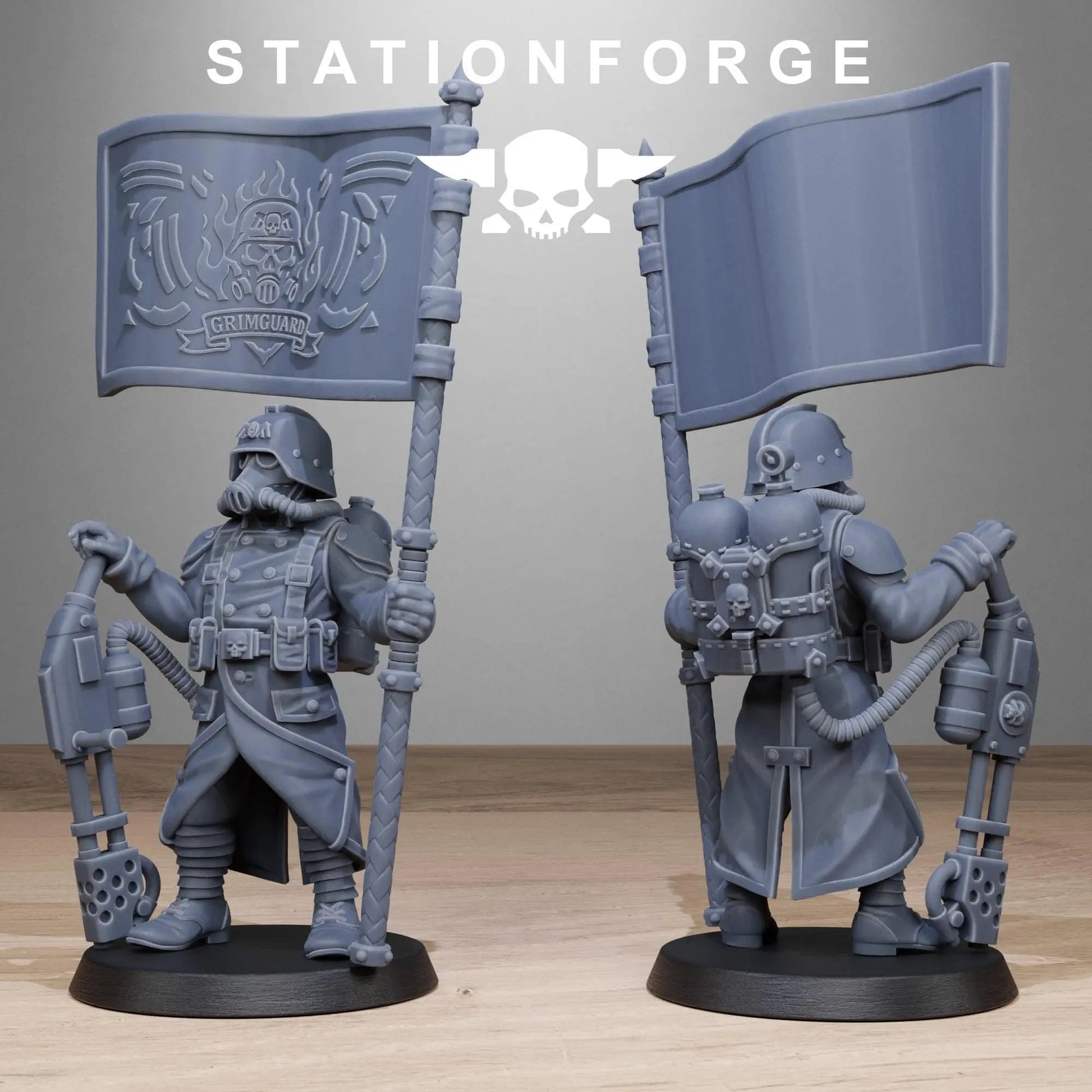 Grimguard Flamers by Station Forge 28/32mm Heroic Scale Miniature, 35mm tall, 10 Units - DelsBricks Toys & CollectiblesResin Printed MiniatureDelsBricks Toys & CollectiblesMega Diamonds & Schwartzreiter Mini Forge