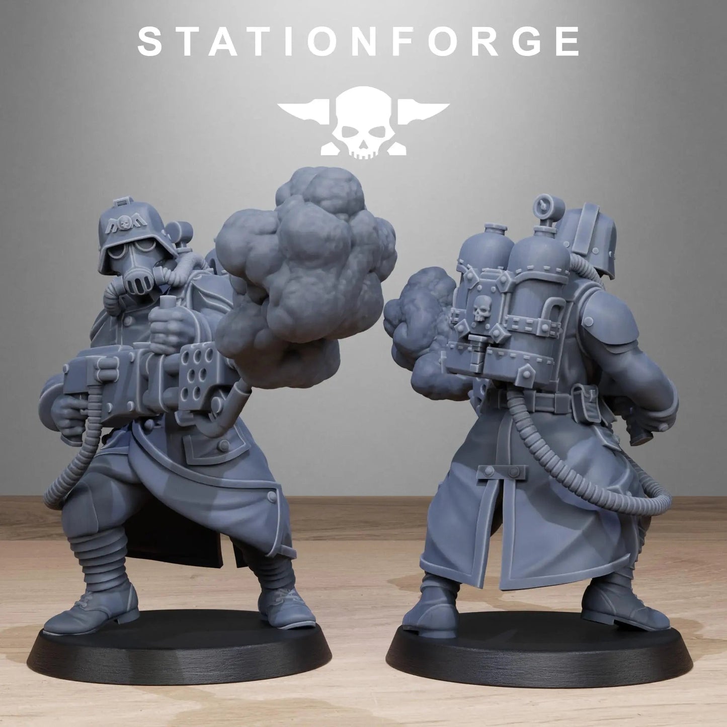 Grimguard Flamers by Station Forge 28/32mm Heroic Scale Miniature, 35mm tall, 10 Units - DelsBricks Toys & CollectiblesResin Printed MiniatureDelsBricks Toys & CollectiblesMega Diamonds & Schwartzreiter Mini Forge