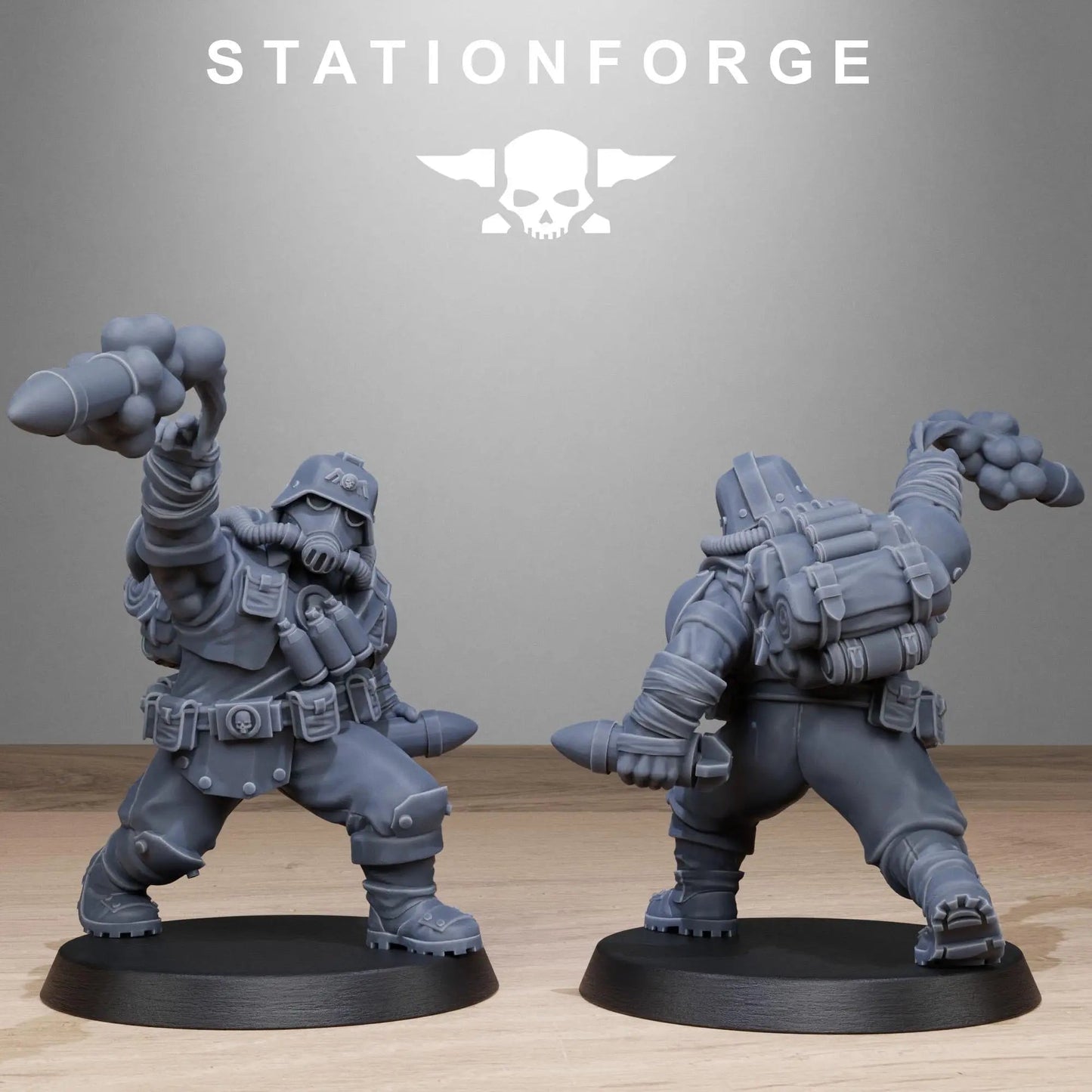 Grimguard Jungle Fighter Mutants by Station Forge 28mm Heroic Scale Miniature, 45mm tall, 10 Units, Proxy, Grimdark, Sci - Fi, OPR, Guard - DelsBricks Toys & CollectiblesResin Printed MiniatureDelsBricks Toys & CollectiblesMega Diamonds & Schwartzreiter Mini Forge