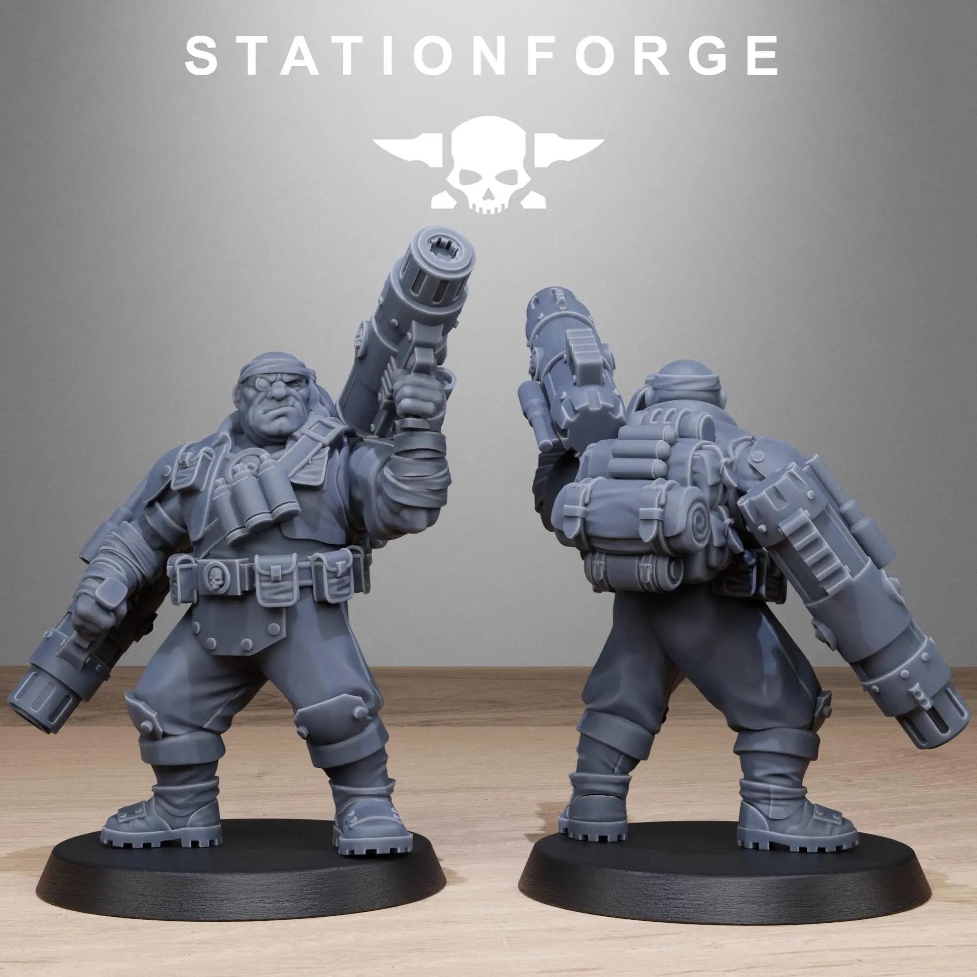 Grimguard Jungle Fighter Mutants by Station Forge 28mm Heroic Scale Miniature, 45mm tall, 10 Units, Proxy, Grimdark, Sci - Fi, OPR, Guard - DelsBricks Toys & CollectiblesResin Printed MiniatureDelsBricks Toys & CollectiblesMega Diamonds & Schwartzreiter Mini Forge