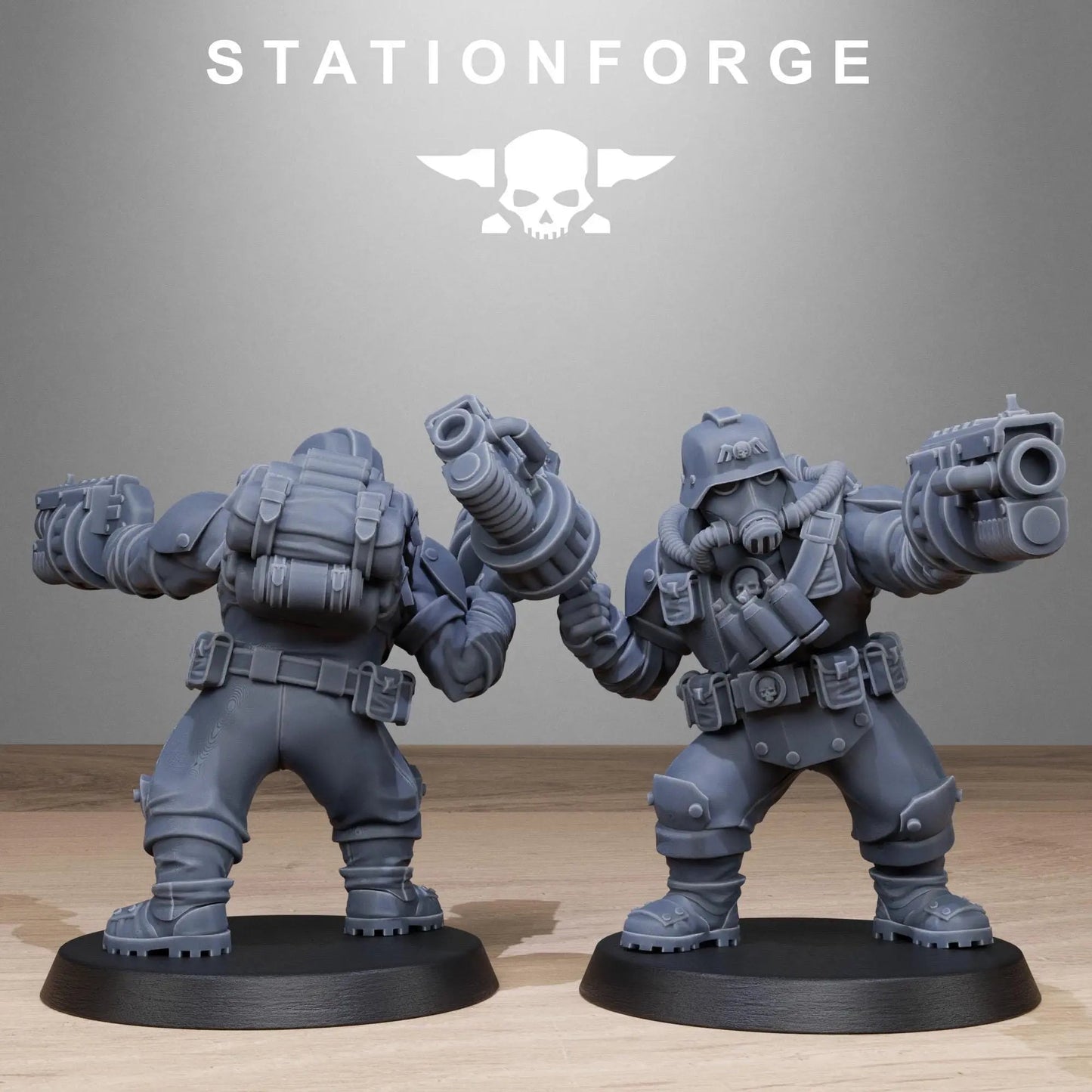 Grimguard Jungle Fighter Mutants by Station Forge 28mm Heroic Scale Miniature, 45mm tall, 10 Units, Proxy, Grimdark, Sci - Fi, OPR, Guard - DelsBricks Toys & CollectiblesResin Printed MiniatureDelsBricks Toys & CollectiblesMega Diamonds & Schwartzreiter Mini Forge