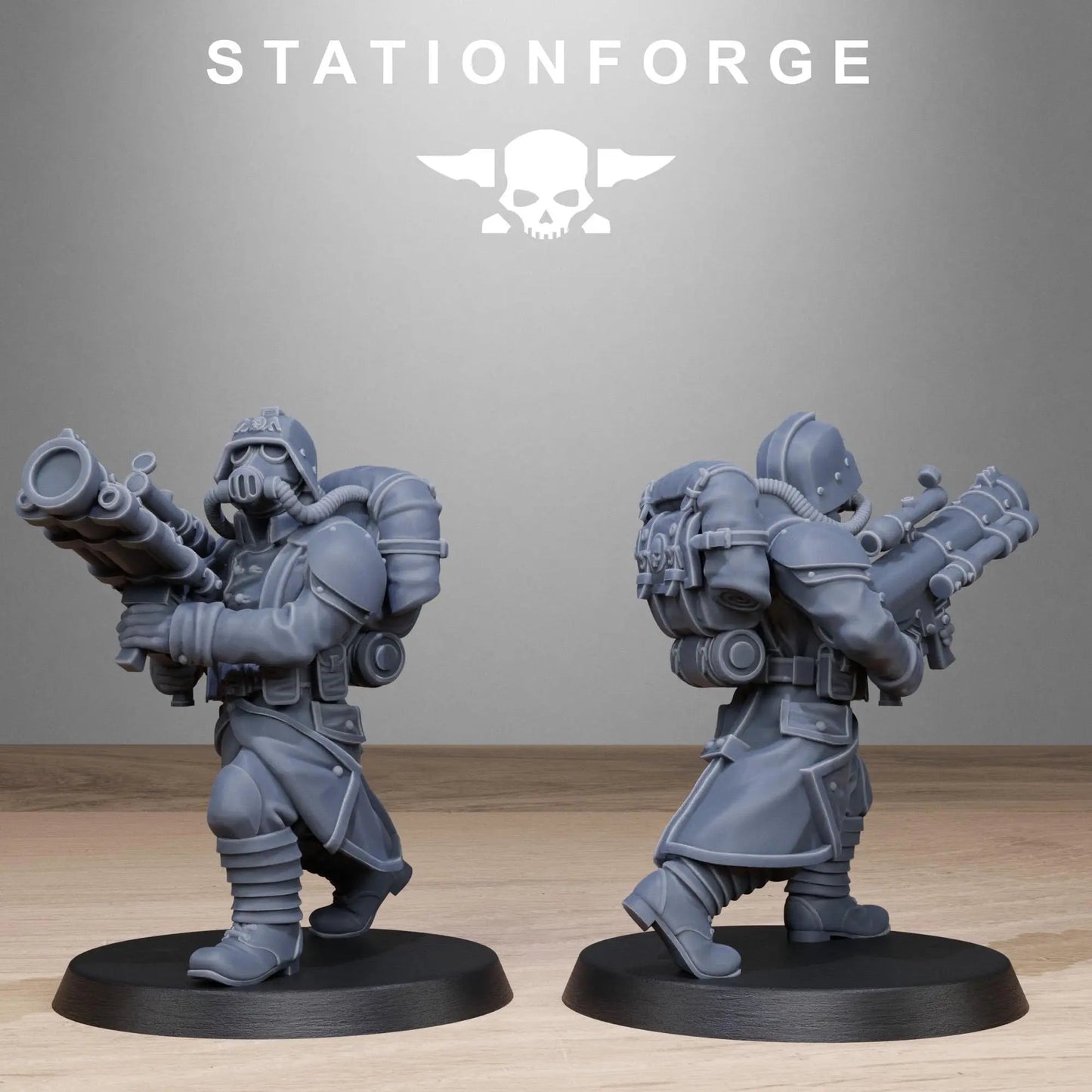 Grimguard Rocketers by Station Forge 28/32mm Heroic Scale Miniature, 34mm tall, 10 Units - DelsBricks Toys & CollectiblesDelsBricks Toys & CollectiblesMega Diamonds & Schwartzreiter Mini Forge