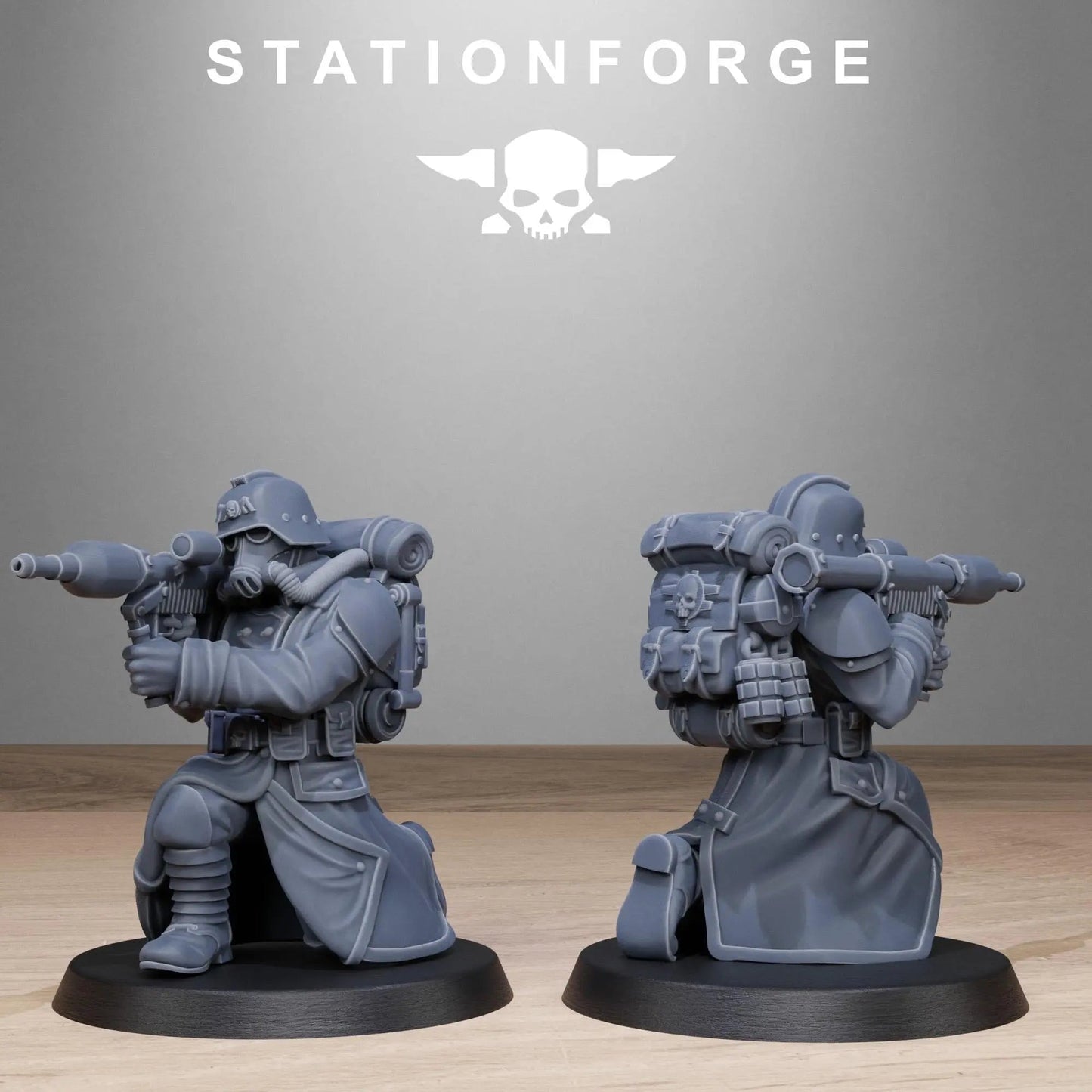 Grimguard Rocketers by Station Forge 28/32mm Heroic Scale Miniature, 34mm tall, 10 Units - DelsBricks Toys & CollectiblesDelsBricks Toys & CollectiblesMega Diamonds & Schwartzreiter Mini Forge