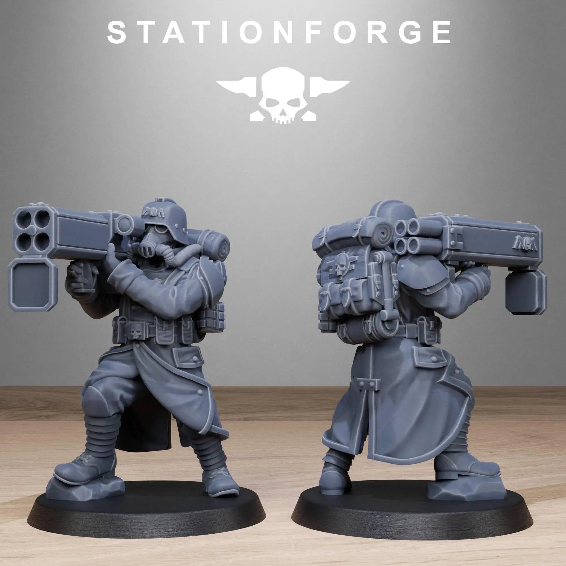Grimguard Rocketers by Station Forge 28/32mm Heroic Scale Miniature, 34mm tall, 10 Units - DelsBricks Toys & CollectiblesDelsBricks Toys & CollectiblesMega Diamonds & Schwartzreiter Mini Forge