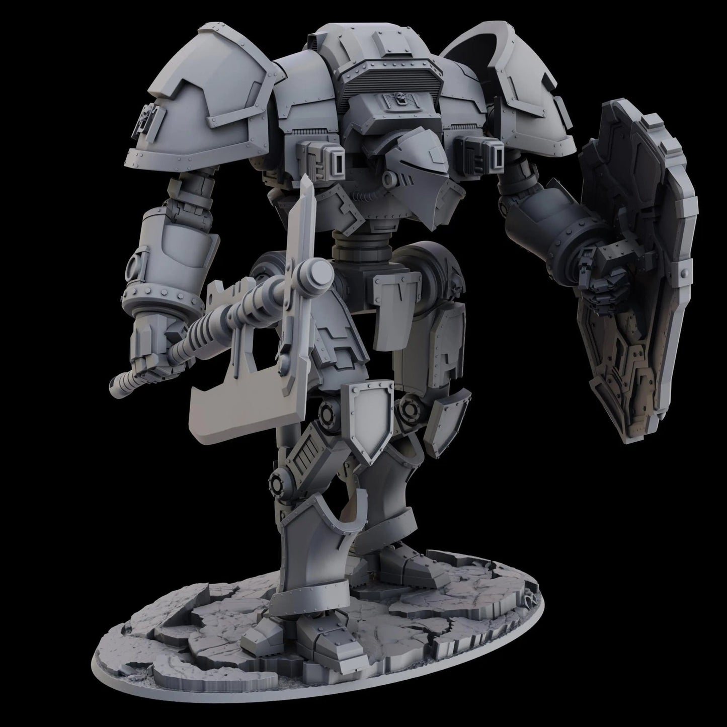 Guardian Titan by Ghamak Heroic 28/32mm Scale Miniature, 195mm tall, 170x109mm base - DelsBricks Toys & CollectiblesResin Printed MiniatureDelsBricks Toys & CollectiblesMega Diamonds & Schwartzreiter Mini Forge